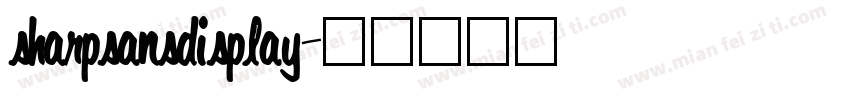 sharpsansdisplay字体转换