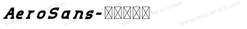 AeroSans字体转换