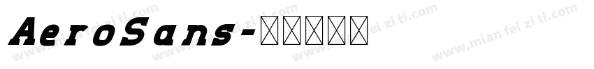 AeroSans字体转换