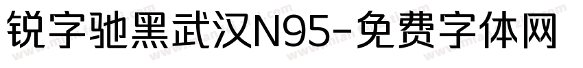 锐字驰黑武汉N95字体转换