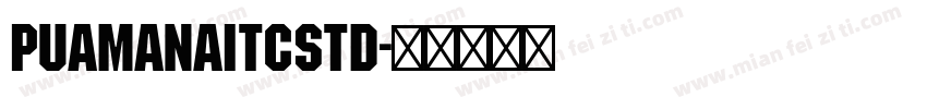 PuamanaITCStd字体转换