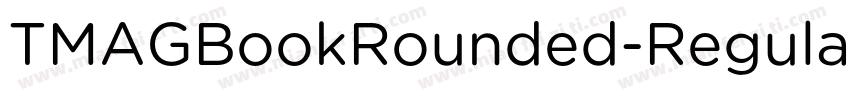 TMAGBookRounded-Regular字体转换