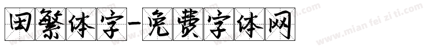 田繁体字字体转换