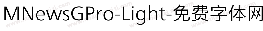 MNewsGPro-Light字体转换