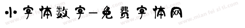 小字体数字字体转换