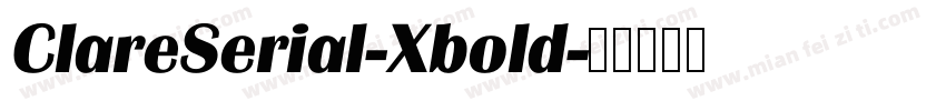 ClareSerial-Xbold字体转换