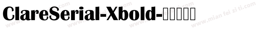 ClareSerial-Xbold字体转换