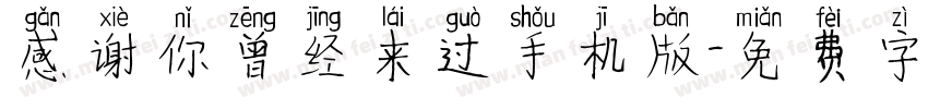 感谢你曾经来过手机版字体转换