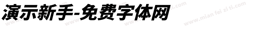 演示新手字体转换