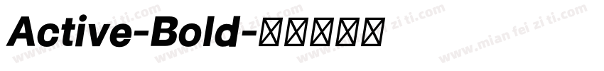 Active-Bold字体转换