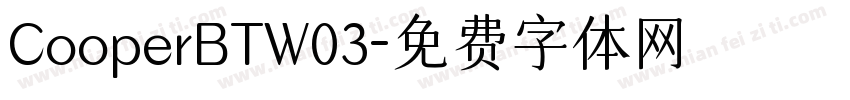 CooperBTW03字体转换