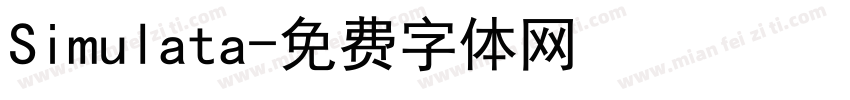 Simulata字体转换