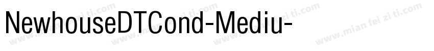 NewhouseDTCond-Mediu字体转换