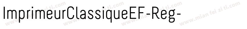 ImprimeurClassiqueEF-Reg字体转换