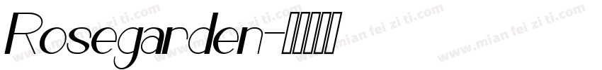 Rosegarden字体转换