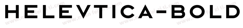 Helevtica-Bold字体转换