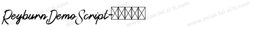 ReyburnDemoScript字体转换