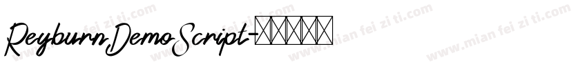 ReyburnDemoScript字体转换