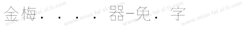 金梅钢笔转换器字体转换