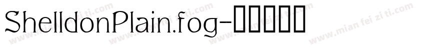 ShelldonPlain.fog字体转换