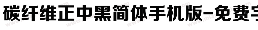 碳纤维正中黑简体手机版字体转换