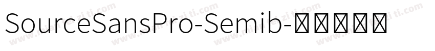 SourceSansPro-Semib字体转换