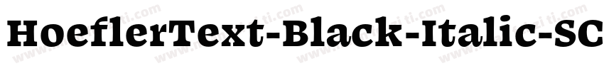 HoeflerText-Black-Italic-SC字体转换