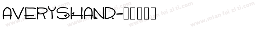 AverysHand字体转换