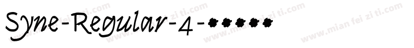 Syne-Regular-4字体转换