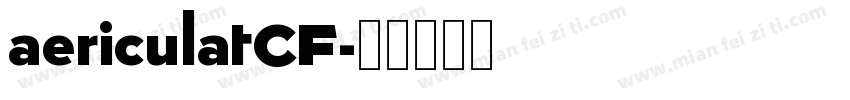 aericulatCF字体转换