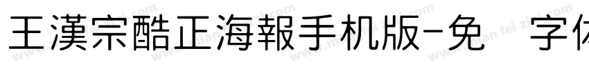 王漢宗酷正海報手机版字体转换