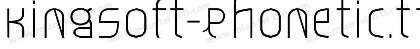 Kingsoft-Phonetic.tt字体转换