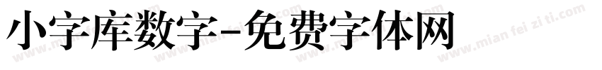 小字库数字字体转换