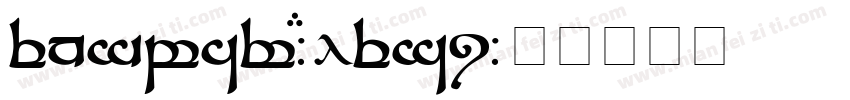 Tengwar-Elesi字体转换