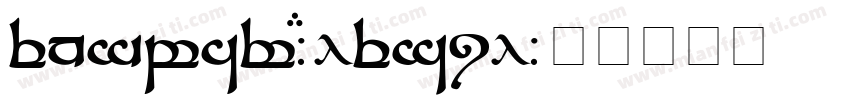 Tengwar-Elesil字体转换