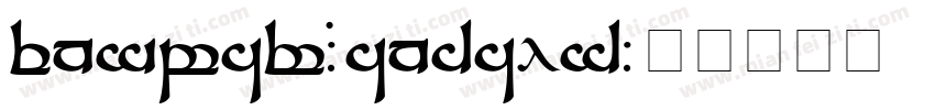 Tengwar-Gandalf字体转换