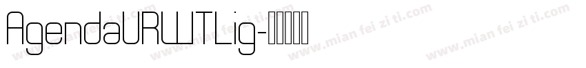 AgendaURWTLig字体转换