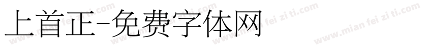 上首正字体转换