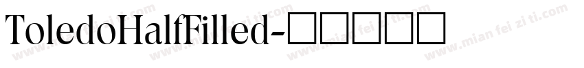 ToledoHalfFilled字体转换