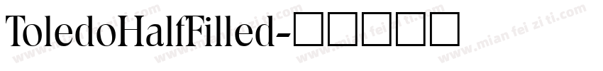 ToledoHalfFilled字体转换