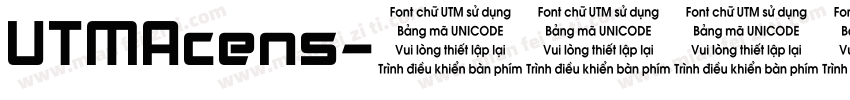 UTMAcens字体转换