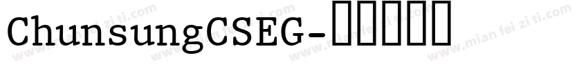 ChunsungCSEG字体转换