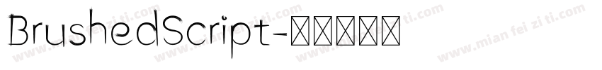 BrushedScript字体转换
