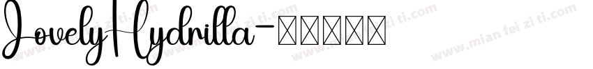 LovelyHydrilla字体转换