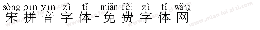 宋拼音字体字体转换