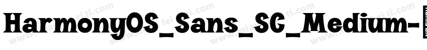 HarmonyOS_Sans_SC_Medium字体转换