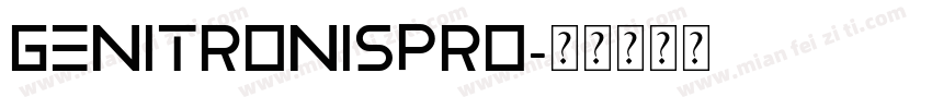 GenitronisPro字体转换