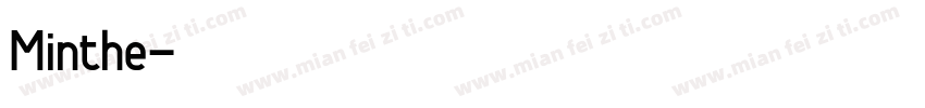 Minthe字体转换