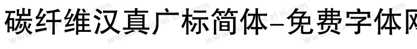 碳纤维汉真广标简体字体转换