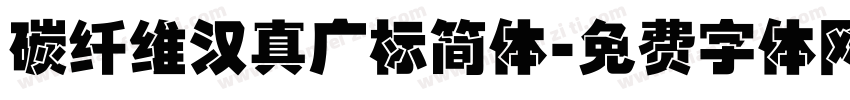 碳纤维汉真广标简体字体转换